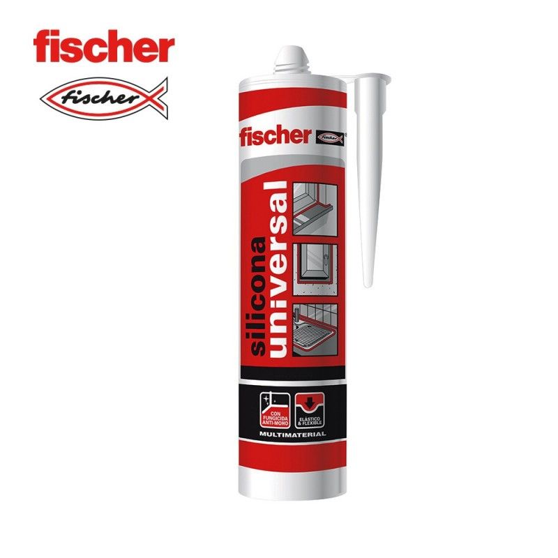 FISCHER Silicone Universal - Transparente Versátil 280ml F98646