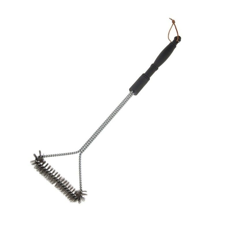 Brosse barbacoa metalico avec manche