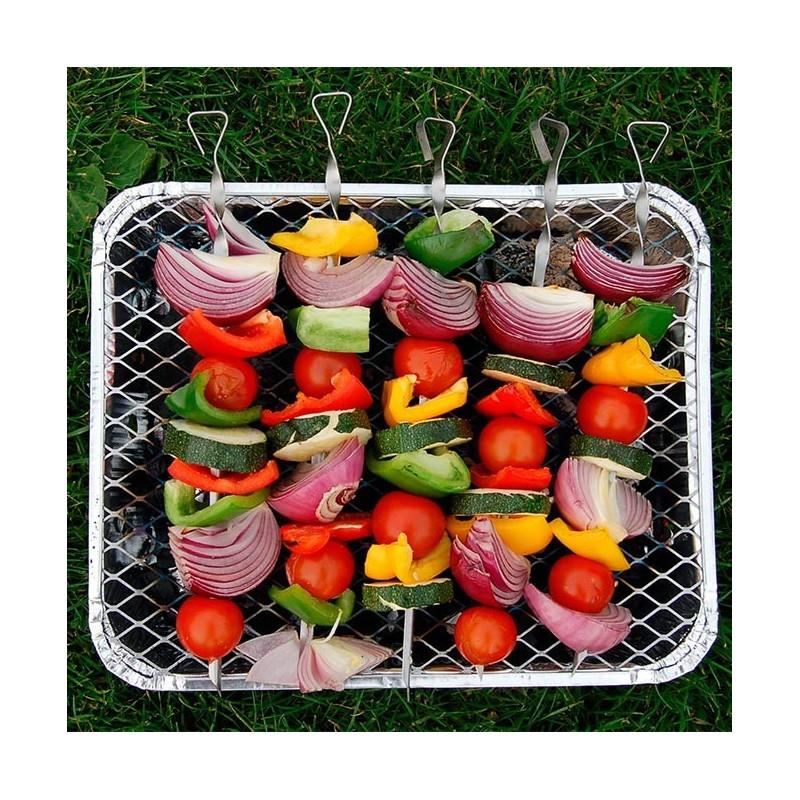 Barbecue desechable measures: 31x24x4cm