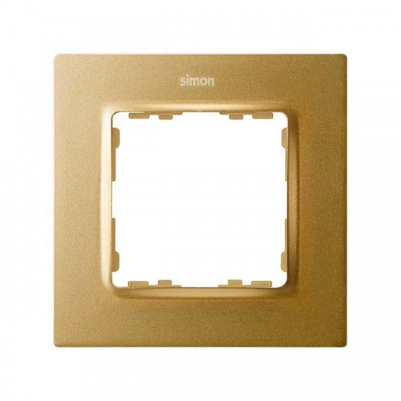 Frame for 1 element titanium Simon 82 Concept