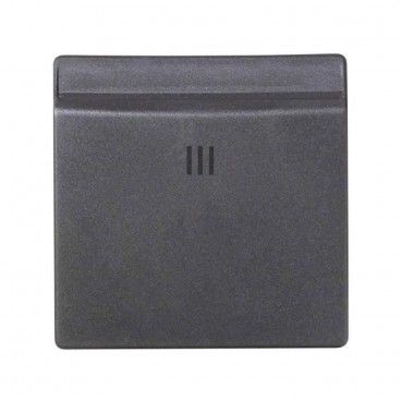 Tapa Simon 82 con visor interruptor de tarjeta titanio SIMON 8200078-096