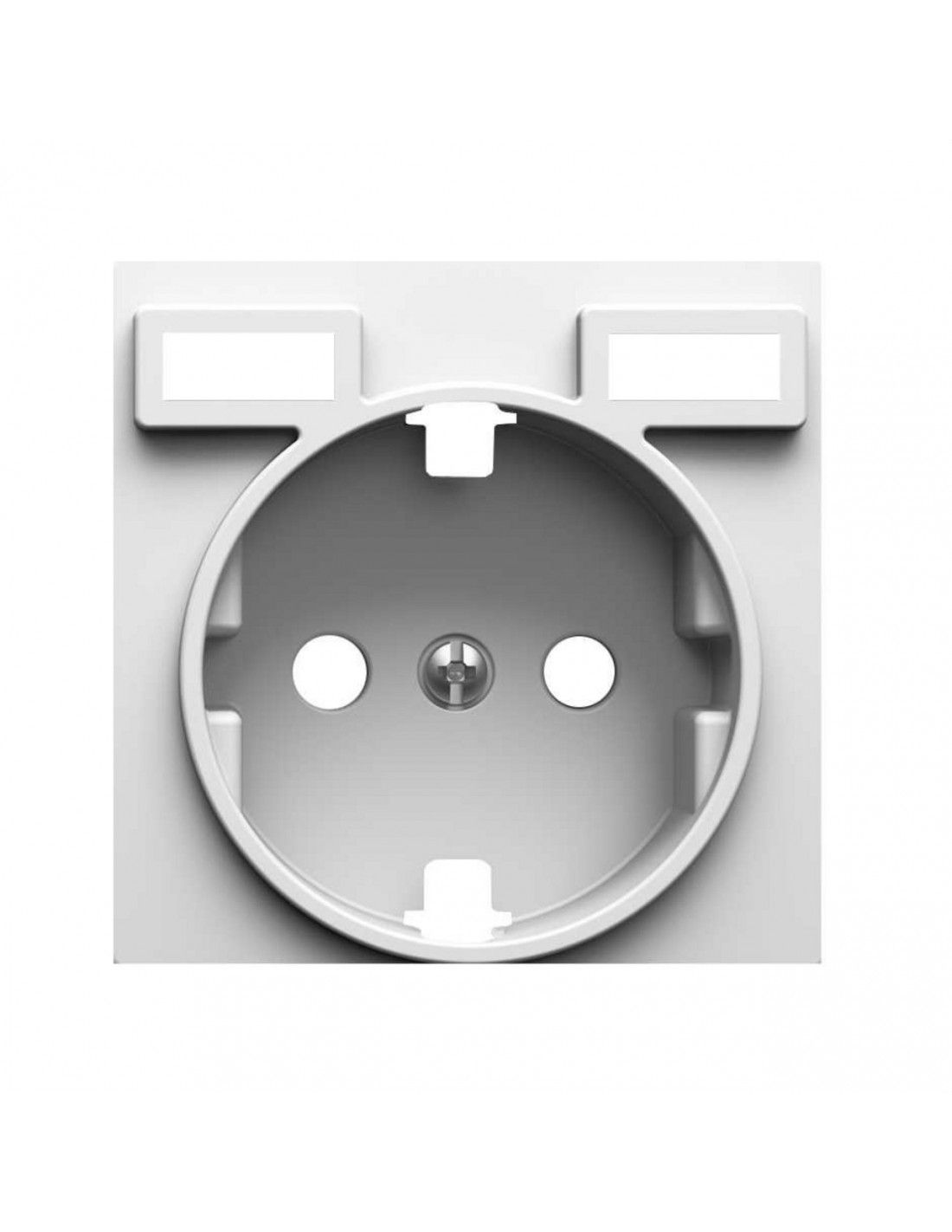 Placa para mecanismos electrónicos giratorios Simon 82 Concept Blanco Mate