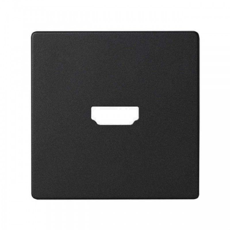 Conceito Simon 82 | Placa de conector HDMI preto fosco SIMON 8201094-098