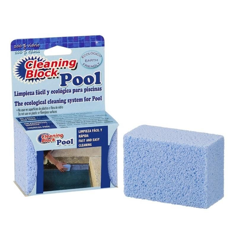 Cleaning block Swimming pool with individual flap