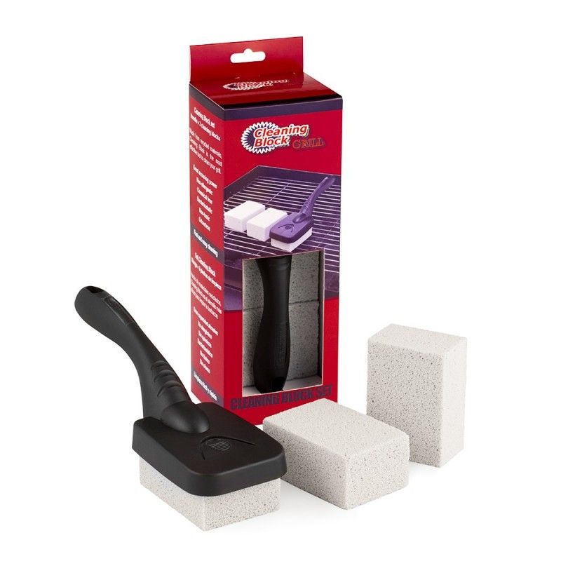 Set 3 cleaning block barbacoa con mango y solapa individual