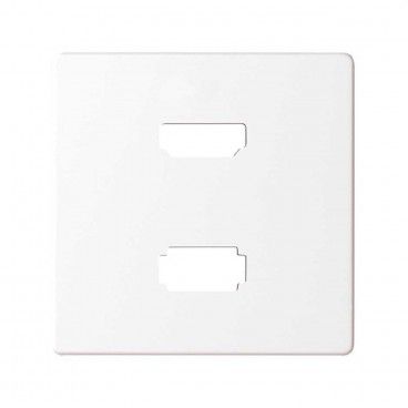 Tapa conector HDMI Simon 82 V1.4+USB2.0 tipo-A blanco SIMON 8201095-030