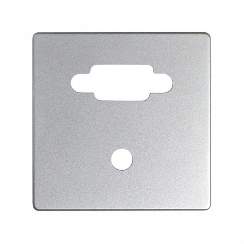 Placa Simon 82 para conector VGA+MINI-JACK aluminio SIMON 8200091-033