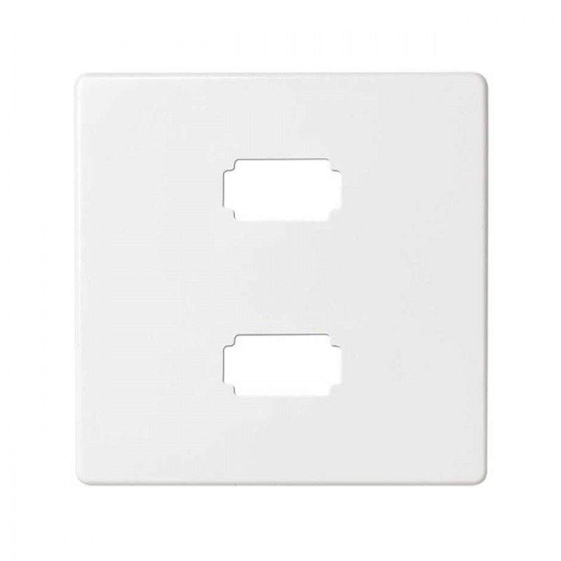 Placa Simon 82 para conector 2xUSB 2.0 tipo-A blanco SIMON 8201090-030