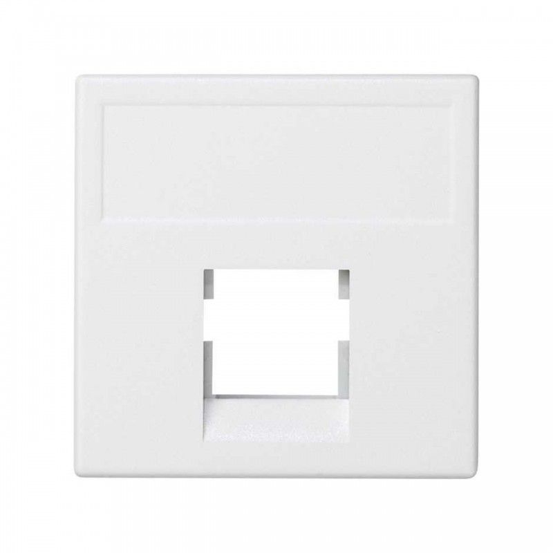 Placa K45 sin guardapolvo conector NEXANS blanco nieve SIMON K085/9