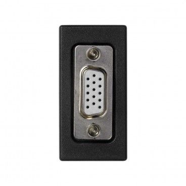 Placa K45 medio mecanismo con 1 conector VGA gris grafito SIMON K100A/14
