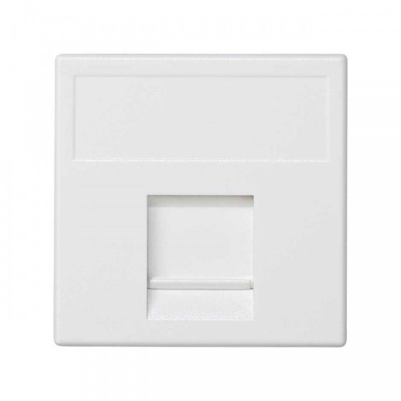 Placa K45 guardapolvo conector PANDUIT blanco nieve SIMON K69/9