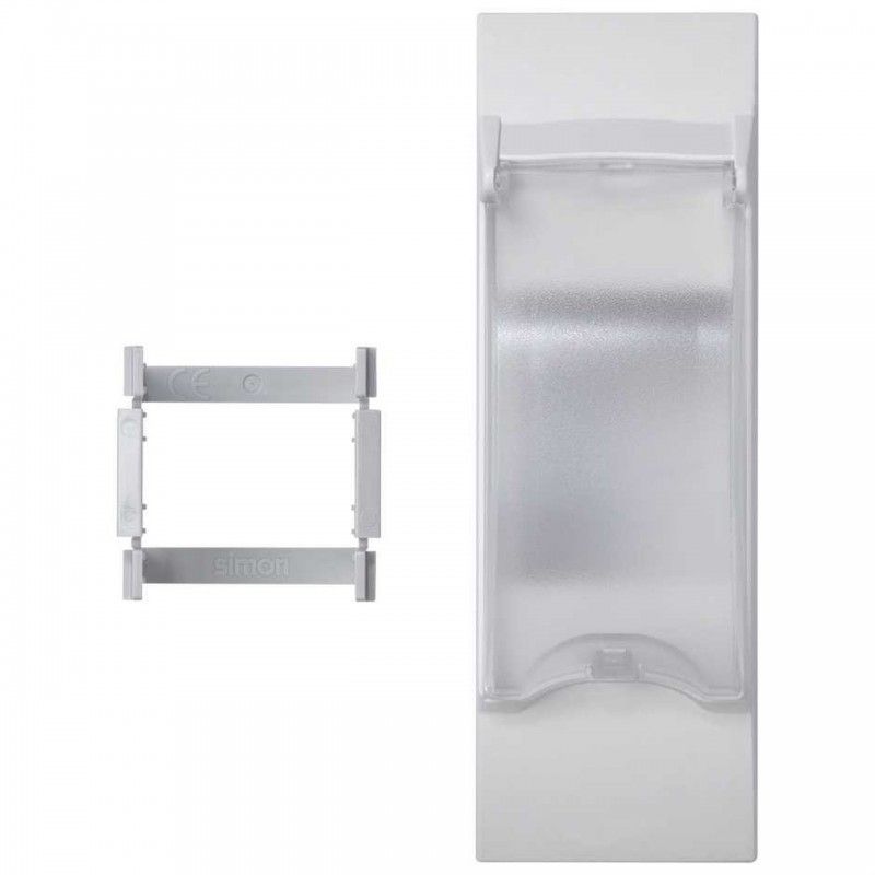 Placa K45 3 mecanismos para diferencial DIN magneto-térmico branco neve SIMON KF03/9