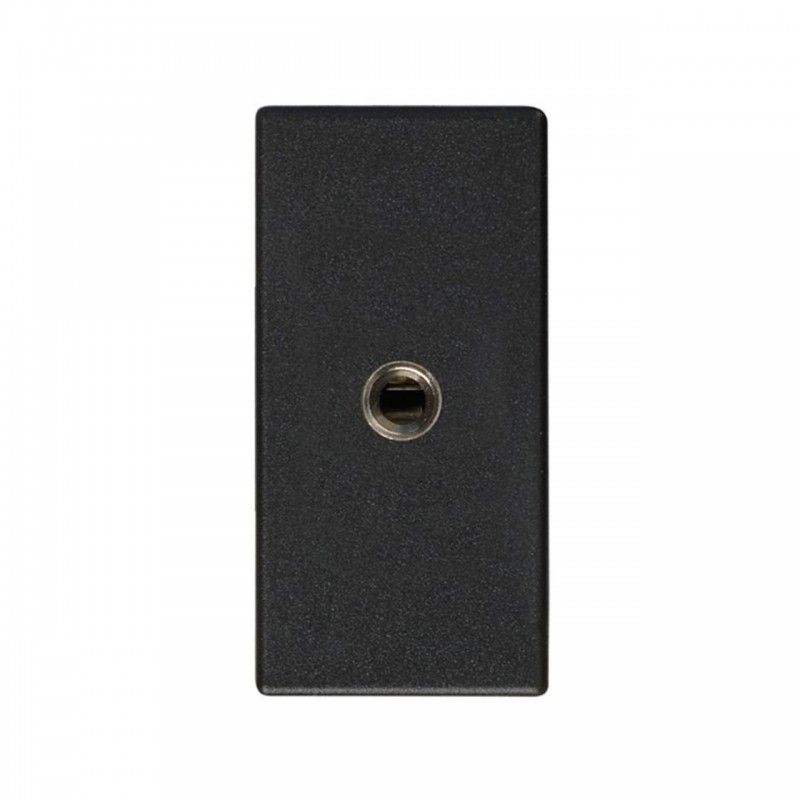 Conector tapa minijack módulo estrecho 27 PLAY grafito SIMON 2701092-038