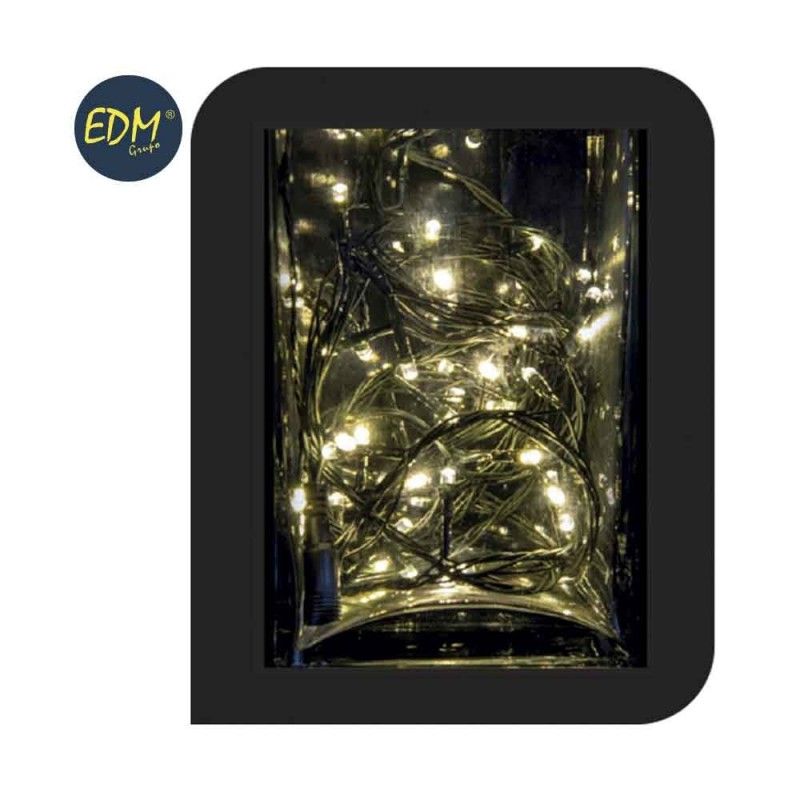 4mts Ghirlanda Luce facile collegare 60 LED bianco caldo (IP44 interno-esterno) 