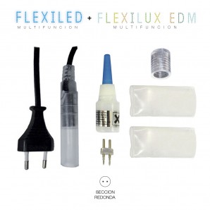 Decoración y complementos - Alimentador-conector tubo flexilux/flexiled 2 vias 