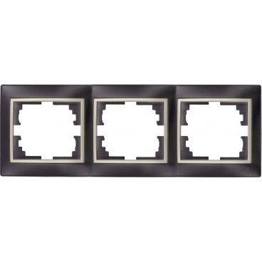 Marco 3 elementos 225x81x10 negro SOLERA ERP73NU