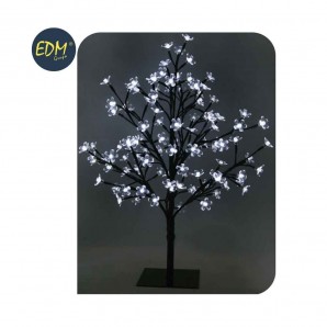 Decoración y complementos - Arbol 3d sakura tronco recto 60cm 120 leds blanco frio (interior) 