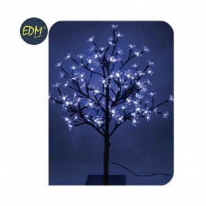 Decoración y complementos - Arbol 3d sakura tronco recto 60cm 120 leds azul (interior) 