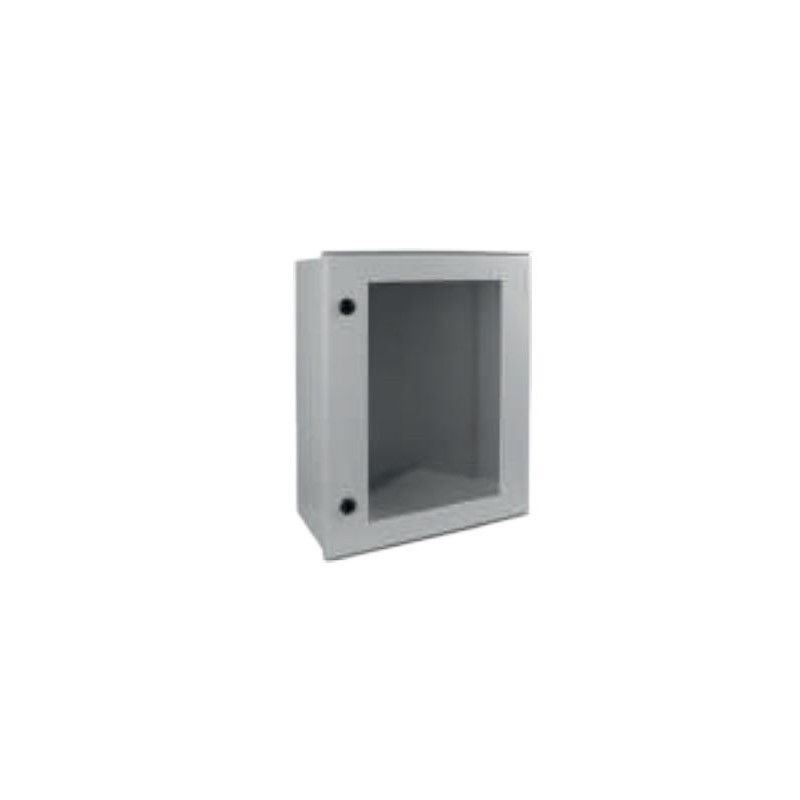 Armário vazio de poliéster impermeável com porta transparente 600x800x300mm POLIBOX SOLERA PX608030TP