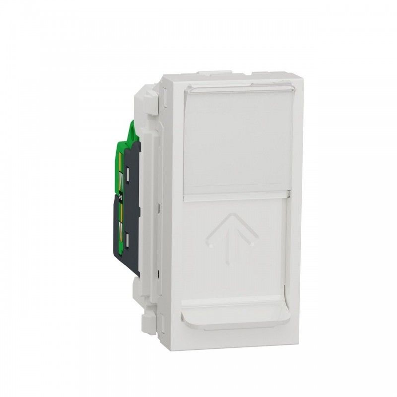 Toma RJ45 categoría 6 UTP 1 modulo polar SCHNEIDER NU341418