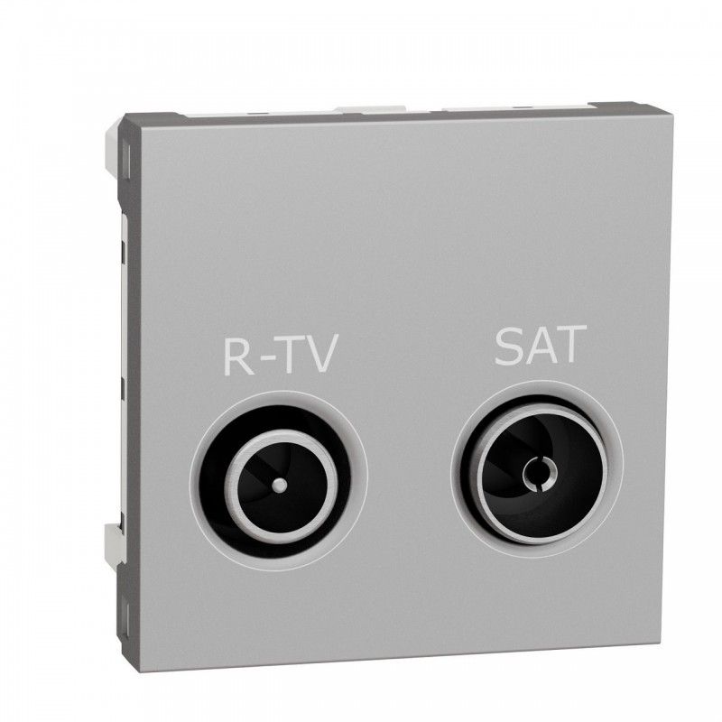 Toma R-TV/SAT final aluminio SCHNEIDER NU345530