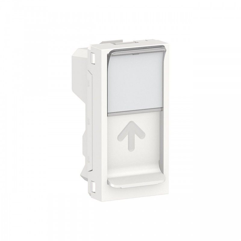 Caratula RJ45 1 modulo Keystone polar SCHNEIDER NU946018