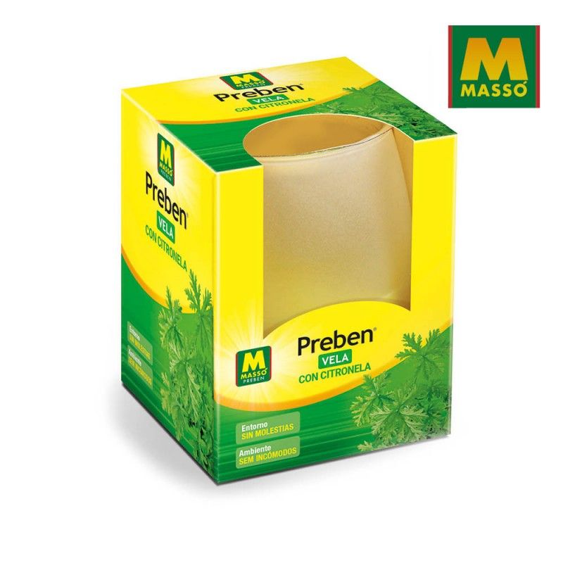 Vela com citronela 135g Preben 231601 Massó