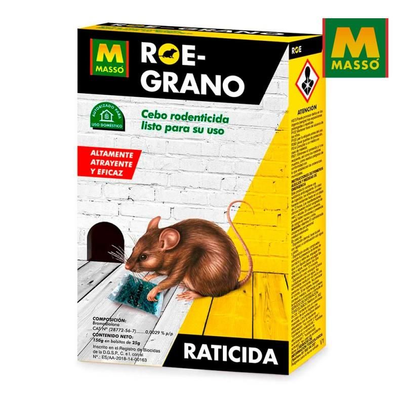 Roe-grano 150 gr. raticida massó