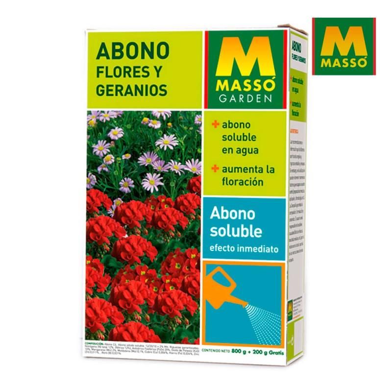 Abono soluble flores y geranios 1 kg. massó