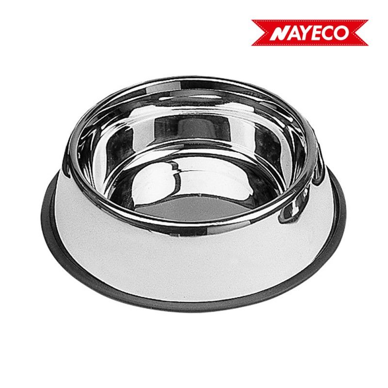 Comedero acero inox.antideslizante 0,45l 19cm nayeco 