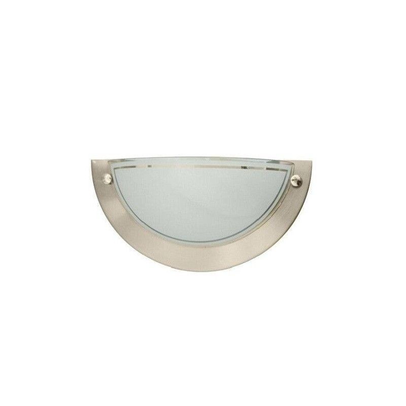 Arandela LED em forma de crescente níquel acetinado 1xE27 GSC 0701939