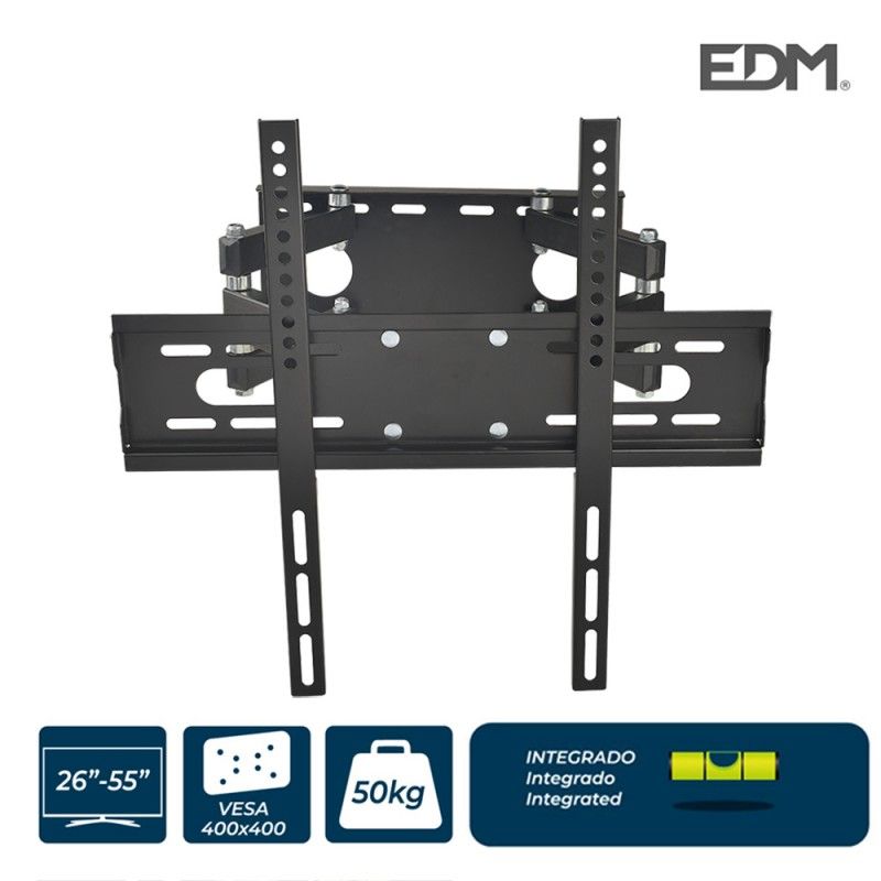 Soporte plasma/lcd/led de 26-55 pulgadas 50kg max vesa 400x400mm  edm