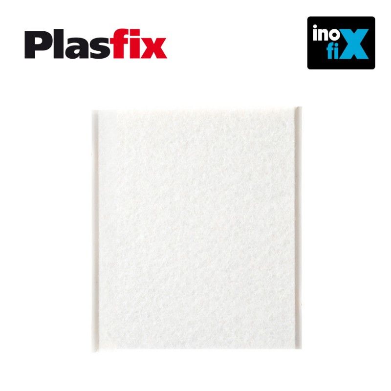 Pack 1 fieltro blanco sintetico adhesivo 100x85mm plasfix inofix  8414419407824 66714 INOFIX