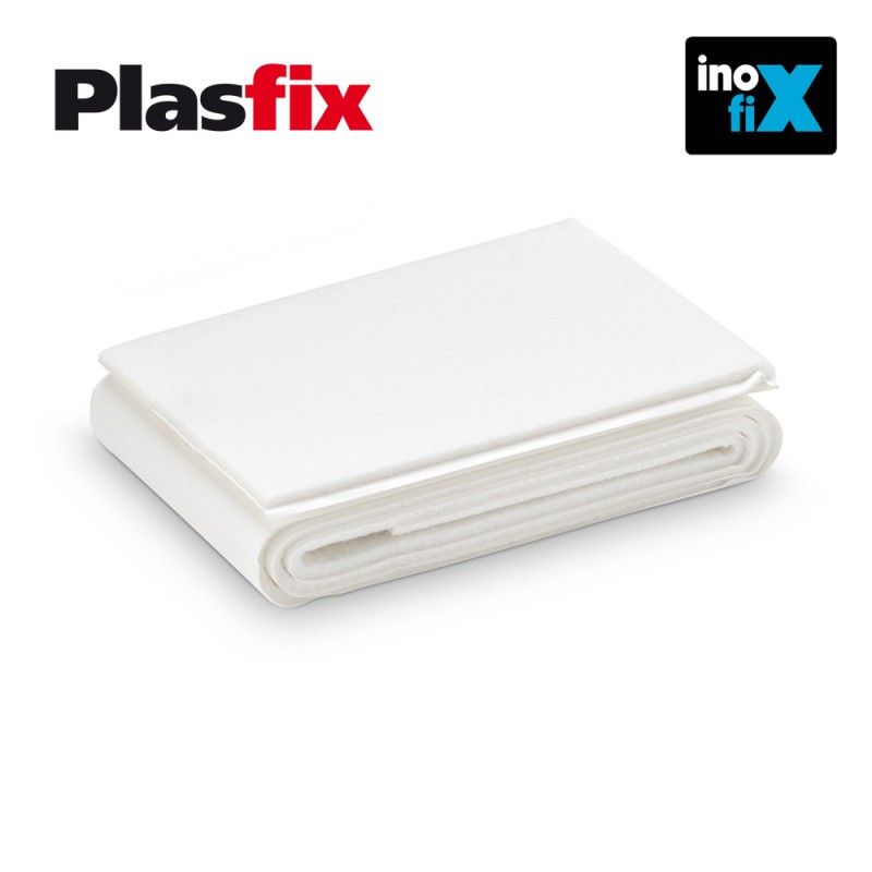 Pack 1 feltro adesivo sintético branco 1000x85mm Plasfix INOFIX