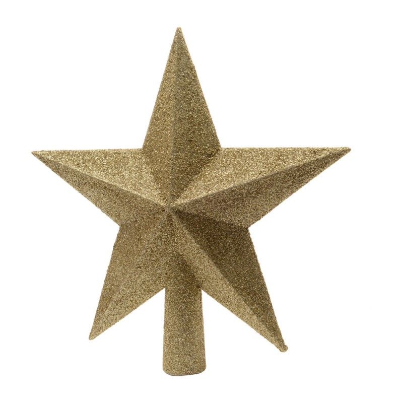 Estrela Dourada para Árvore de Natal 19x4,2x19cm