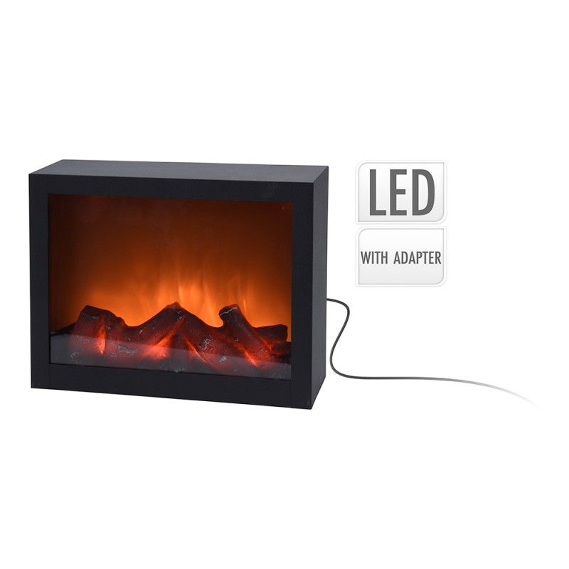 Lareira LED 29x10x23cm