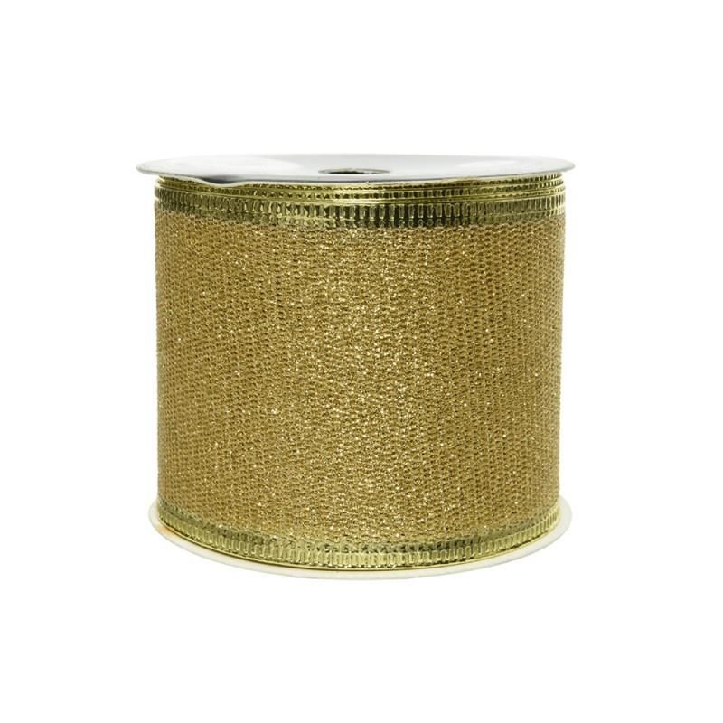 Laço Glitter Dourado 270x6,3cm