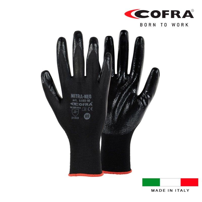 Guante de nitrilo nitra neo talla 7 s cofra