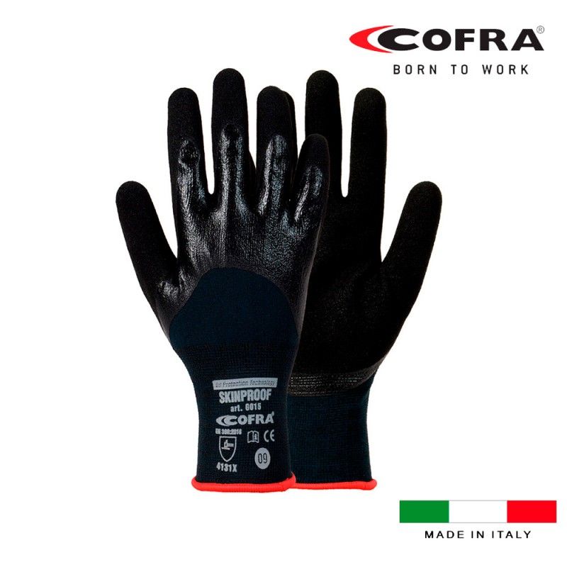 Guante nitrilo skinproof talla 9 l cofra