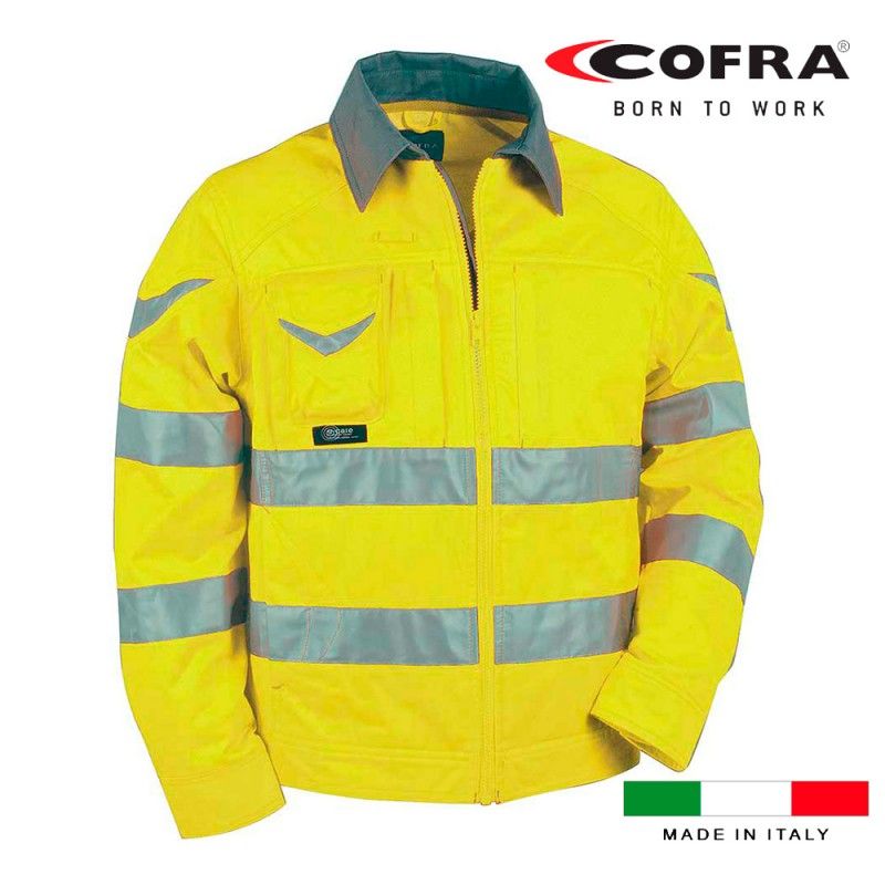 Cazadora warning cofra talla 52