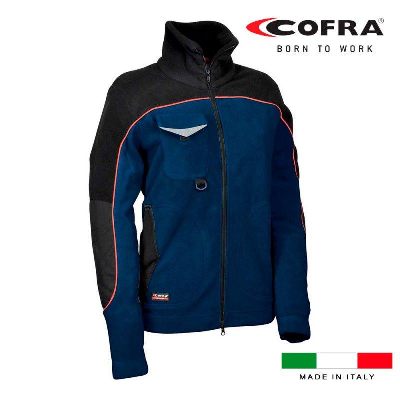 Casaco polar feminino azul marinho preto Cofra tamanho S