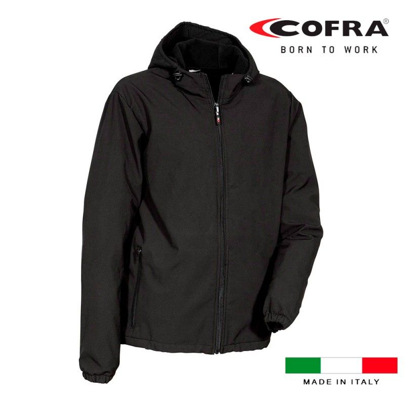 Cazadora softshell vannas negro cofra talla m