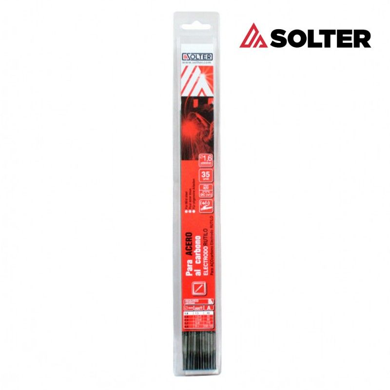 Eletrodo Rutilo SOLTER para Aço Carbono 2mm (Blister 35 unidades)