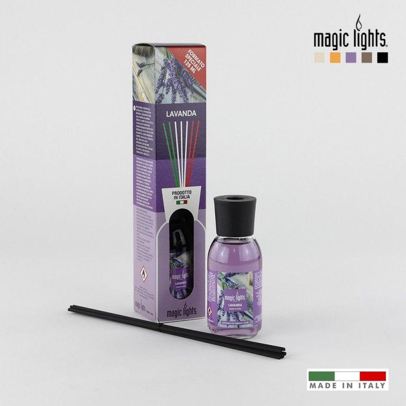 Difusor de Aroma Mikado Lavanda 125ml Luzes Mágicas