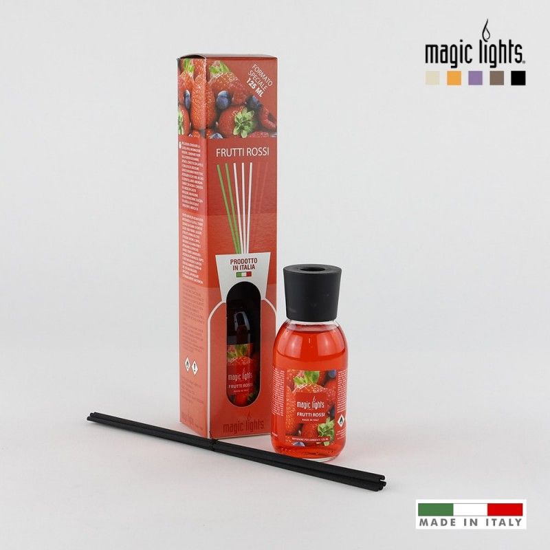 Difusor de Aroma de Frutas Vermelhas Mikado 125ml Luzes Mágicas