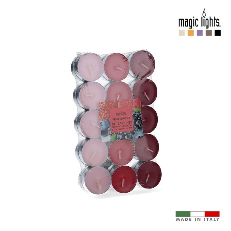 Velas perfumadas frutos rojos 30uni. magic lights