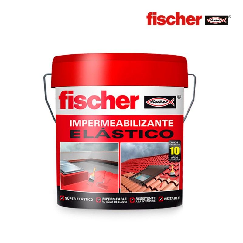 Impermeabilizante 4l rojo fischer