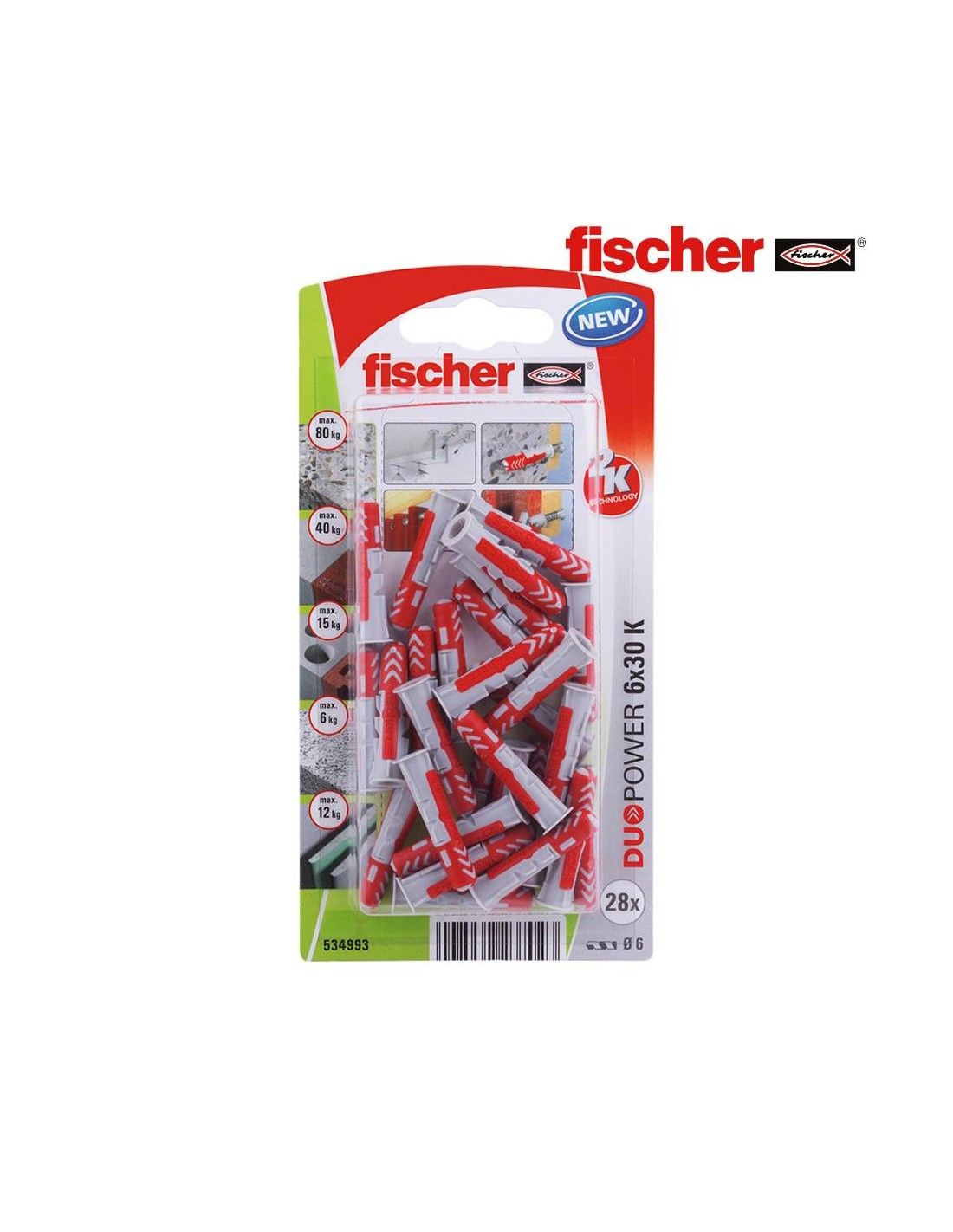 Alcayatas Fischer 8 x 40 mm 4 Unidades 