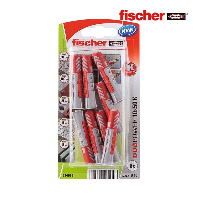 Blister 8 tacos duopower 10x50 fischer