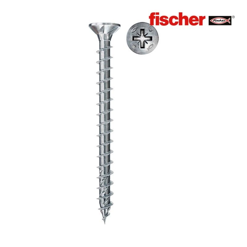 Parafusos FISCHER FPF II CZF 4.0x30 BC - Caixa de 200 unidades 670195